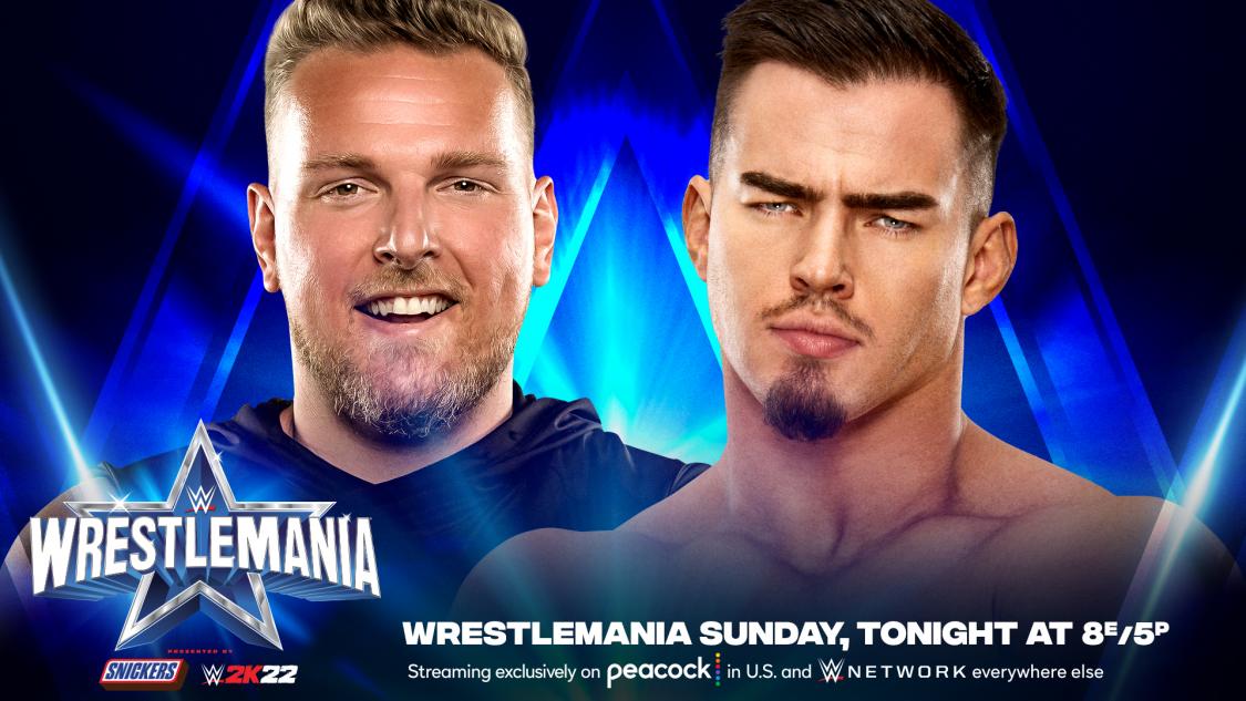 Read more about the article WrestleMania 38 Night Two Results. Pat McAfee vs. Austin Theory
