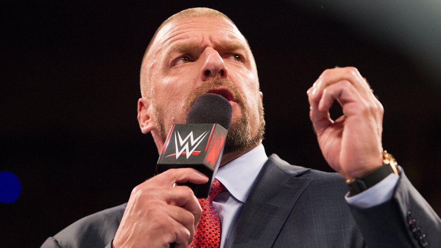 Triple H in suit